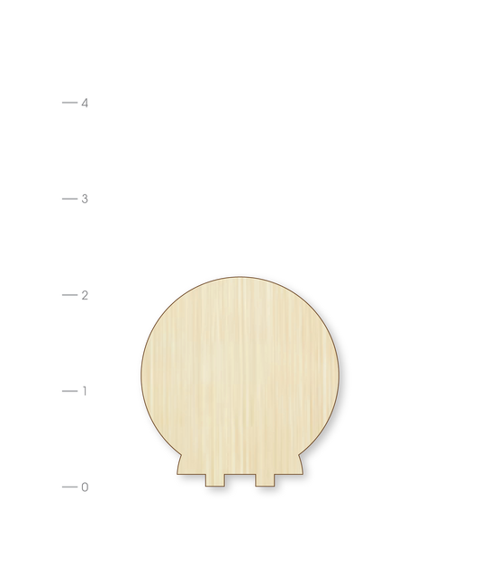 Blank Canvas Circle DIY Woodie