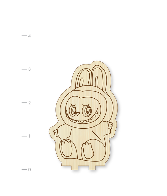 Cute Lubu Monster DIY Woodie