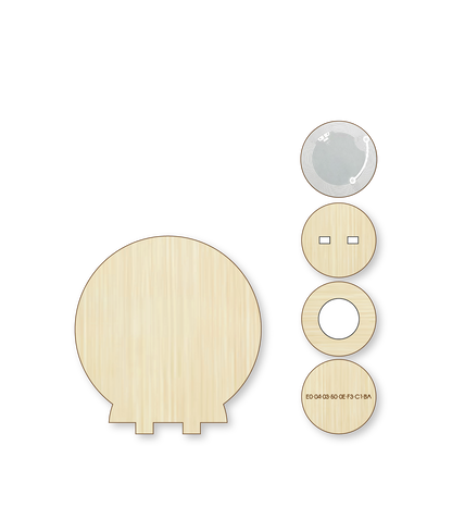 Blank Canvas Circle DIY Woodie