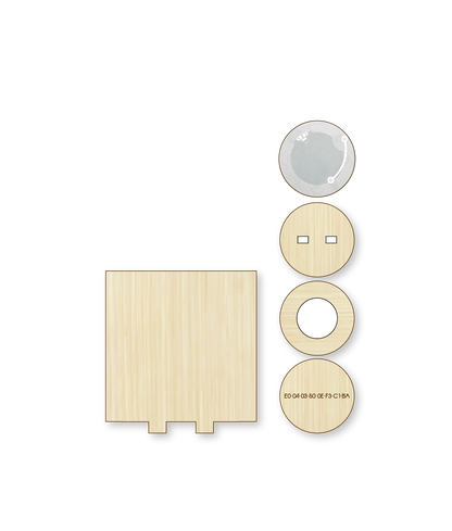 Blank Canvas Square DIY Woodie