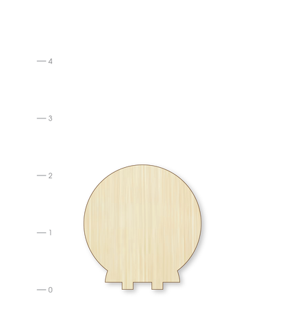 Blank Canvas Circle DIY Woodie
