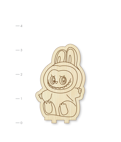Cute Lubu Monster DIY Woodie